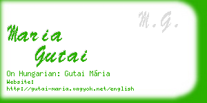 maria gutai business card