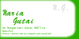 maria gutai business card